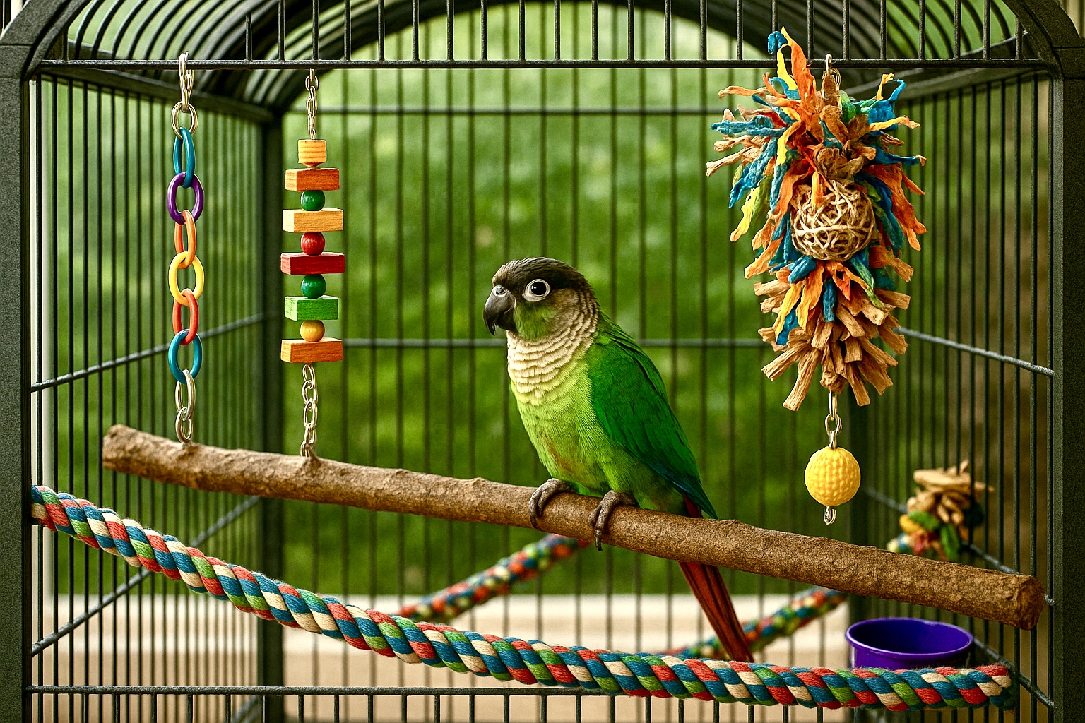 Proper Conure Cage Setup