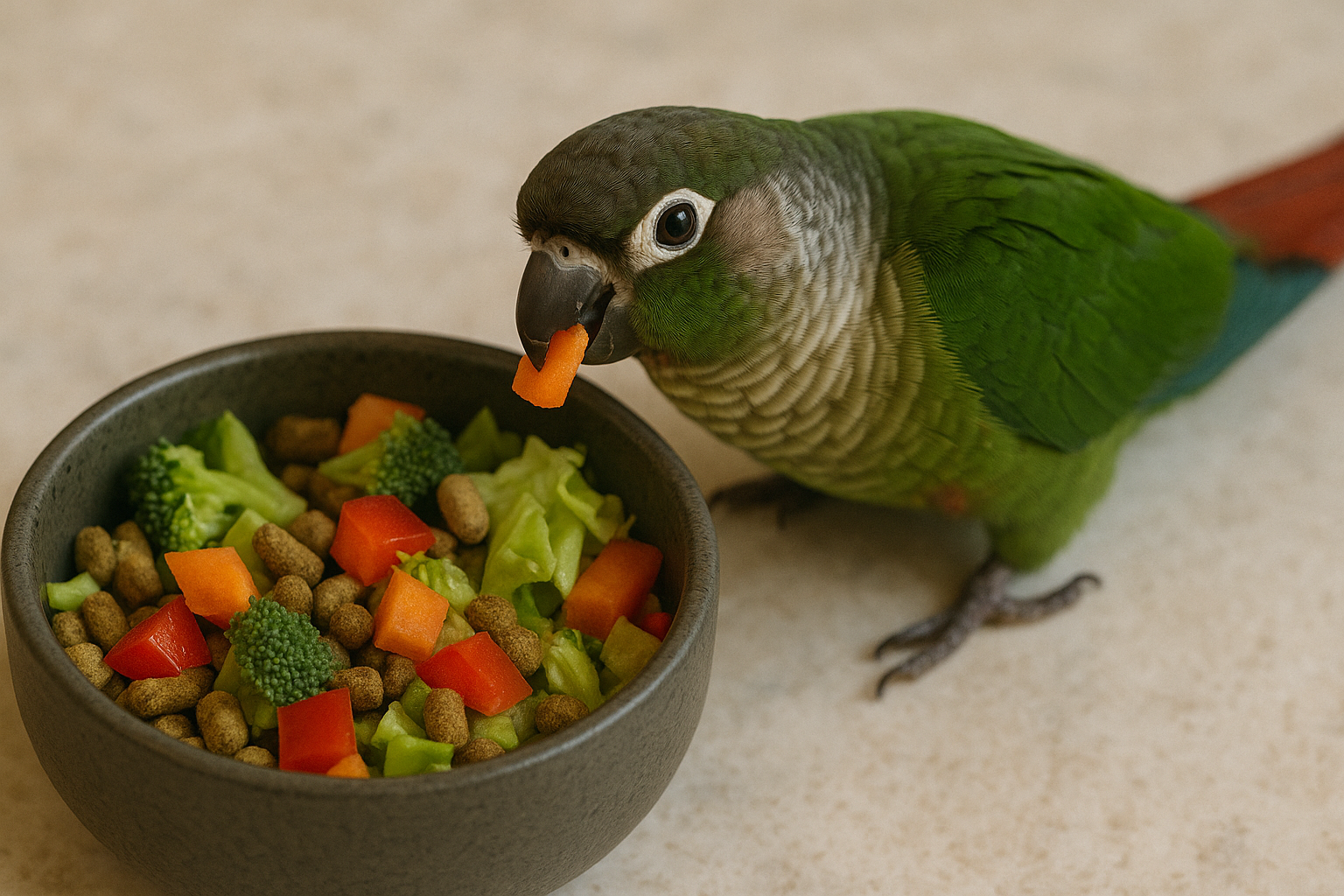 Balanced caique diet chart